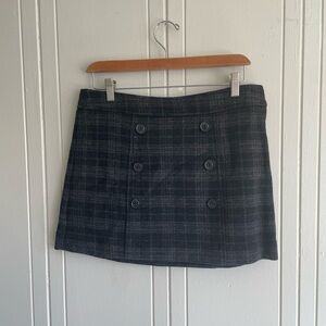 Plaid Black Skirt